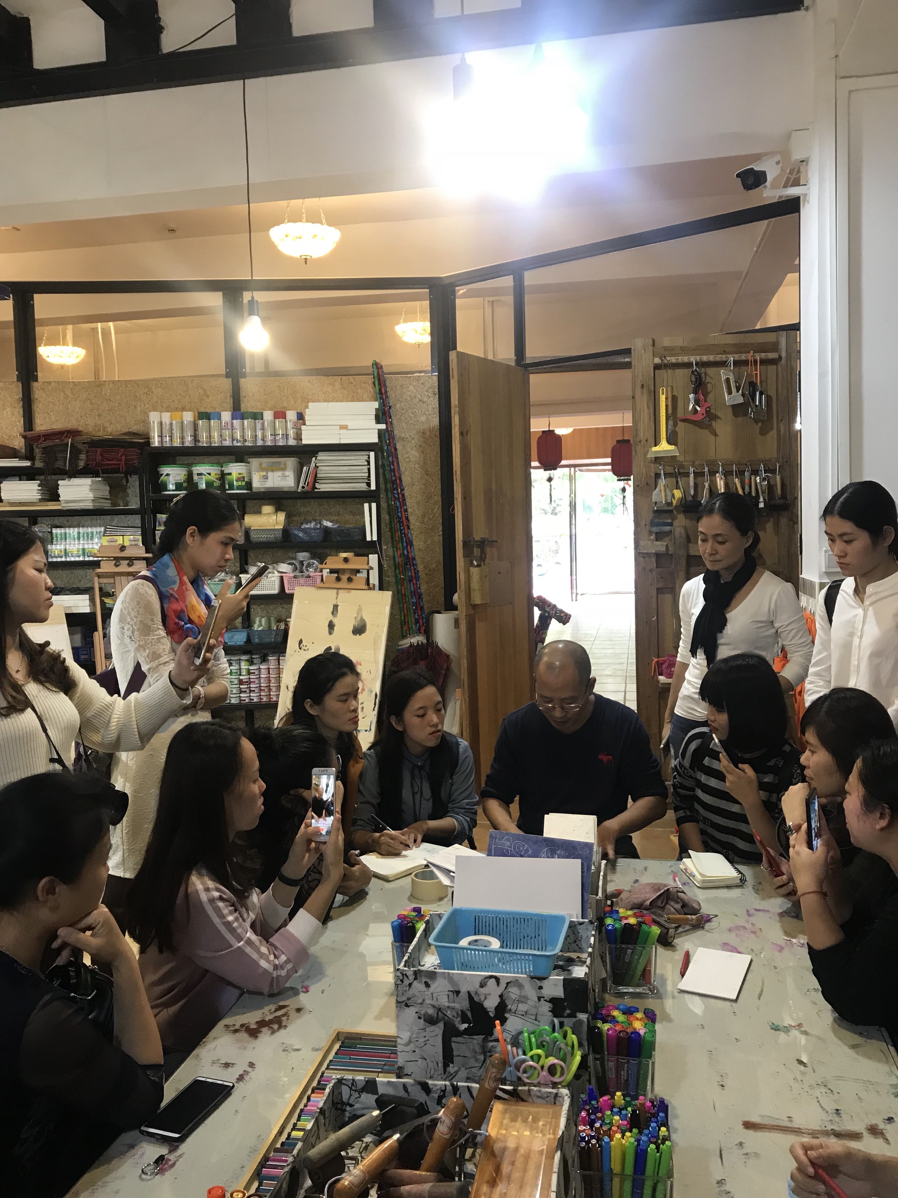 我院组织对口帮扶市县幼儿园骨干教师赴珠海南色美术基地参访